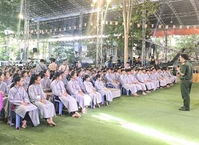 Bộ CHQS tỉnh Bà Rịa – Vũng Tàu: Phổ biến kiến thức quốc phòng, an ninh cho hơn 600 học sinh