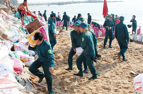 LLVT tỉnh Bình Thuận đồng hành cùng người dân phòng chống thiên tai