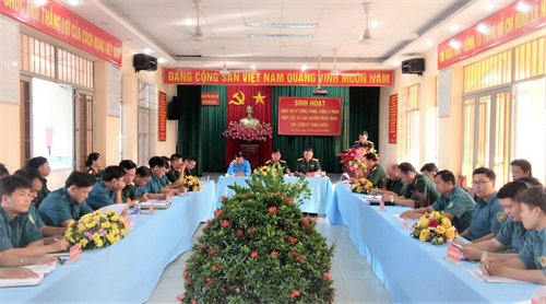 LLVT huyện Hóc Môn sinh hoạt phòng chống vi phạm kỷ luật