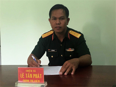 Thiếu tá Lê Tấn Phát - Người chính trị viên gương mẫu