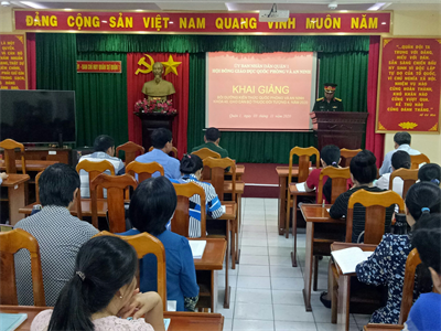 Quận 1, Thành phố Hồ Chí Minh bồi dưỡng kiến thức quốc phòng và an ninh khóa 40