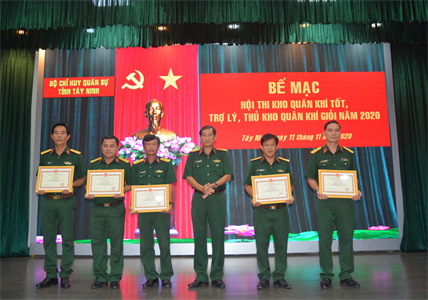 Bộ CHQS tỉnh Tây Ninh bế mạc Hội thi Ngành Quân khí