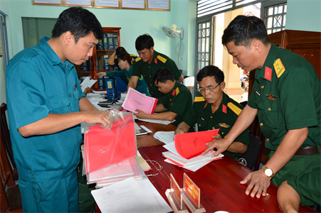 Bộ CHQS tỉnh Đồng Nai kiểm tra Ban CHQS huyện Cẩm Mỹ