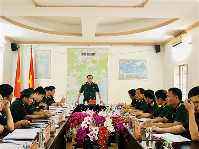 Thường vụ Đảng ủy Quân sự tỉnh Bà Rịa - Vũng Tàu làm việc với Đảng ủy Ban CHQS huyện Xuyên Mộc
