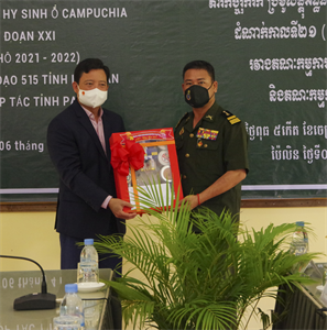 Ban Chỉ đạo 515 tỉnh Long An làm việc tại tỉnh Pailin, Vương quốc Campuchia