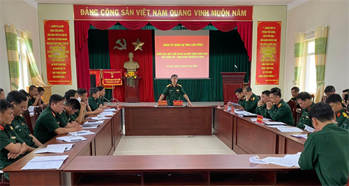 Bộ CHQS tỉnh Lâm Đồng đối thoại dân chủ với cán bộ, chiến sĩ Ban CHQS huyện Di Linh