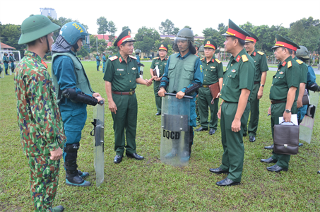 Quân khu kiểm tra nhiệm vụ quân sự, quốc phòng 6 tháng đầu năm tại Bộ CHQS tỉnh Đồng Nai