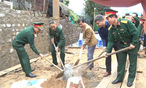 Bộ CHQS tỉnh Lâm Đồng khởi công xây dựng nhà tình nghĩa