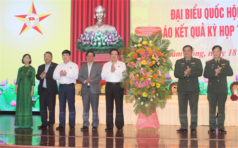 Trưởng Ban Nội chính Trung ương Phan Đình Trạc tiếp xúc cử tri tại Học viện Lục quân