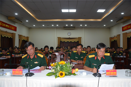 Bộ CHQS tỉnh Tây Ninh đối thoại dân chủ với cán bộ, quân nhân chuyên nghiệp