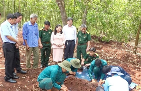 20 hài cốt liệt sĩ được tìm thấy tại thị xã Bình Long, tỉnh Bình Phước