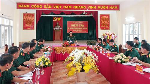 Bộ CHQS tỉnh Lâm Đồng kiểm tra công tác quân sự quốc phòng tại thành phố Bảo Lộc