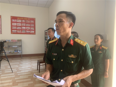 Bộ CHQS tỉnh Bình Phước tập huấn nghiệp vụ hoạt động các thiết chế văn hóa tại đơn vị cơ sở
