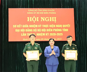 Đảng ủy Bộ đội Biên phòng tỉnh Bình Phước sơ kết giữa nhiệm kỳ