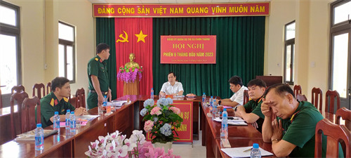 Đảng ủy Quân sự thị xã Chơn Thành ra nghị quyết lãnh đạo thực hiện nhiệm vụ 6 tháng cuối năm 2023