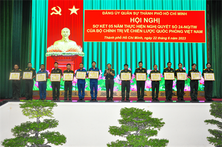 Đảng ủy Quân sự Thành phố Hồ Chí Minh sơ kết 5 năm thực hiện Nghị quyết số 24-NQ/TW của Bộ Chính trị