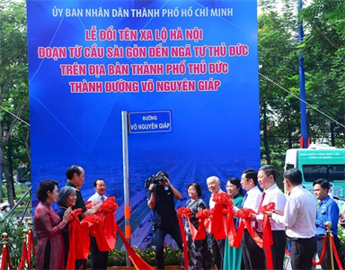 Thành phố Hồ Chí Minh có đường Võ Nguyên Giáp