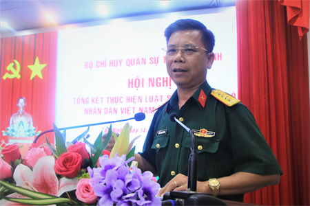 Bộ CHQS tỉnh Tây Ninh tổng kết thực hiện Luật Sĩ quan