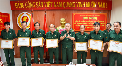 Hội Cựu chiến binh tỉnh Long An tổng kết 20 năm thực hiện Nghị quyết 09 (khóa IX)