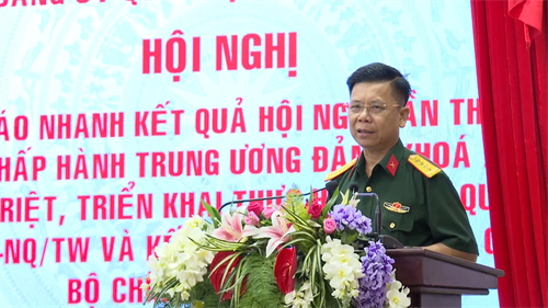 Bộ CHQS tỉnh Tây Ninh thông báo nhanh kết quả Hội nghị Trung ương 8 khóa XIII