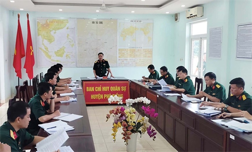 Bộ CHQS tỉnh Bình Phước kiểm tra kết quả thực hiện nhiệm vụ quân sự, quốc phòng các đơn vị, địa phương
