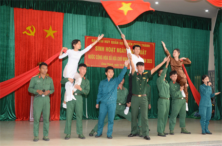 Ban CHQS huyện Châu Thành, tỉnh Tây Ninh sinh hoạt Ngày pháp luật Việt Nam