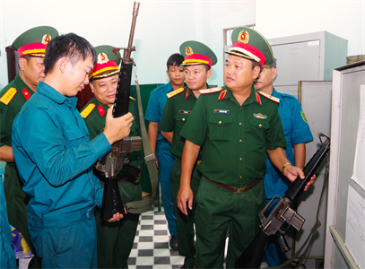 Quân khu 7 kiểm tra công tác quân sự, quốc phòng tại tỉnh Bình Thuận