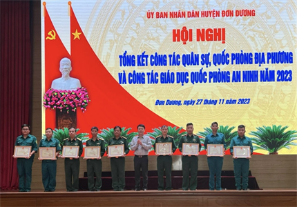 Huyện Đơn Dương hoàn thành tốt công tác quân sự, quốc phòng địa phương năm 2023