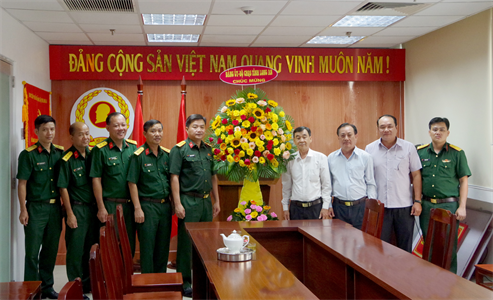Bộ CHQS tỉnh Long An chúc mừng Ngày truyền thống Hội Cựu chiến binh Việt Nam