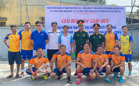Tuổi trẻ LLVT thành phố Vũng Tàu tổ chức giải bóng đá giao hữu