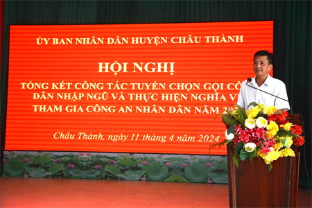 Huyện Châu Thành, tỉnh Tây Ninh Hoàn thành tốt công tác tuyển quân