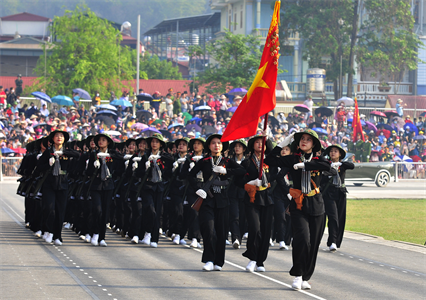 Bộ Quốc phòng tổ chức hợp luyện chuẩn bị cho Lễ kỷ niệm 70 năm Chiến thắng Điện Biên Phủ