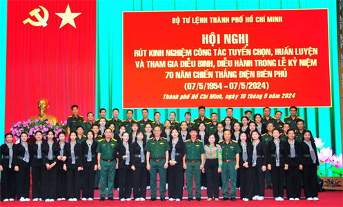 Bộ Tư lệnh TPHCM rút kinh nghiệm tham gia diễu binh, diễu hành kỷ niệm 70 năm Chiến thắng Điện Biên Phủ
