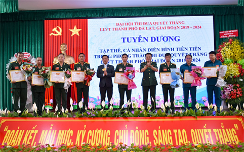 Đại hội thi đua quyết thắng LLVT thành phố Đà Lạt giai đoạn 2019 - 2024