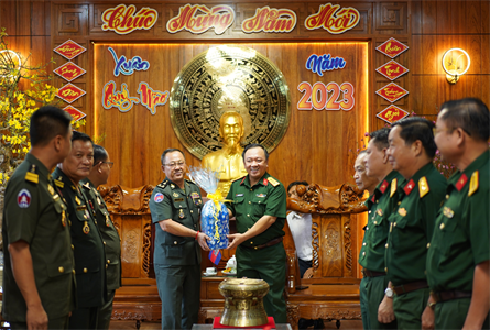 Tiểu khu Quân sự Preah Vihear, Quân đội Hoàng gia Campuchia chúc tết lực lượng vũ trang tỉnh BR - VT