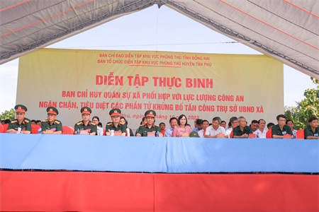 Huyện Tân Phú, tỉnh Đồng Nai khai mạc diễn tập khu vực phòng thủ