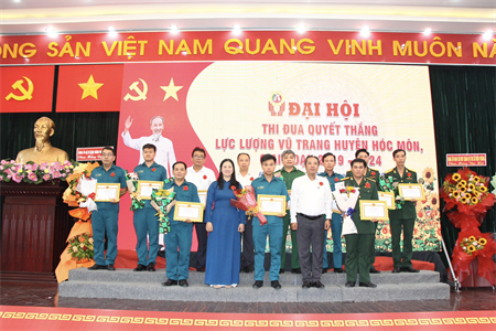Lực lượng vũ trang huyện Hóc Môn tổ chức thành công Đại hội thi đua Quyết thắng