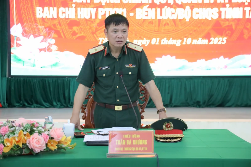 Cục Quân huấn - Nhà trường kiểm tra Ban Chỉ huy Phòng thủ khu vực 1 - Bến Lức