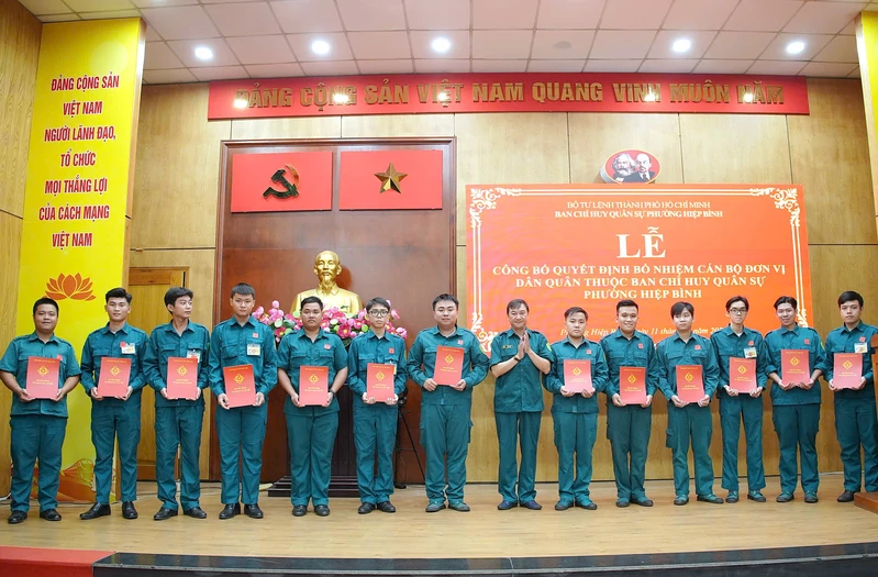 Phường Hiệp Bình: Kiện toàn tổ chức, nâng cao chất lượng thực hiện nhiệm vụ quân sự - quốc phòng
