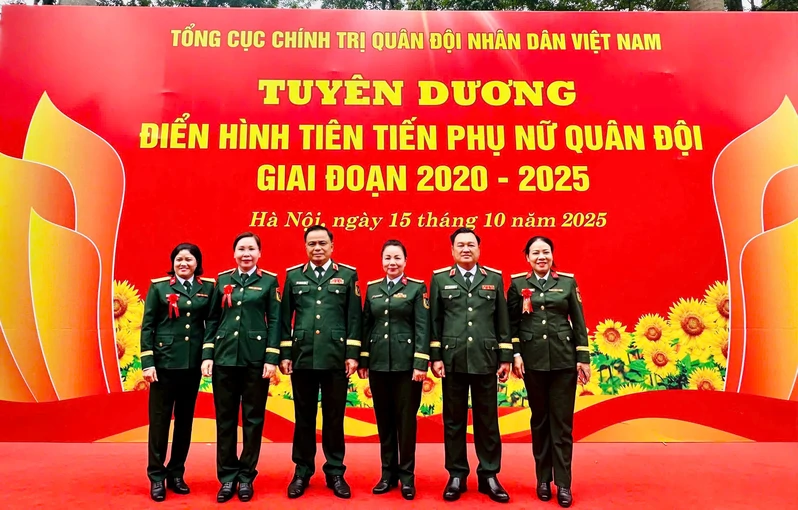 Tổng cục Chính trị QĐND Việt Nam tuyên dương điển hình tiên tiến Phụ nữ Quân đội giai đoạn 2020-2025