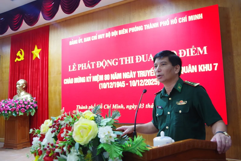Bộ Đội Biên Phòng TP. Hồ Chí Minh: Phát động thi đua lập thành tích chào mừng 80 năm Ngày truyền thống Quân khu 7