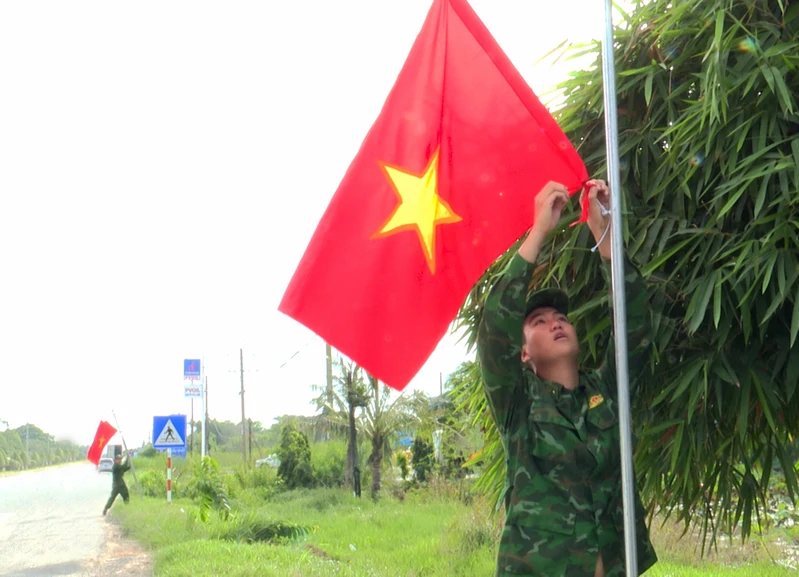 Đồn Biên phòng Cửa khẩu Quốc tế Mộc Bài ra quân thực hiện Công trình thanh niên