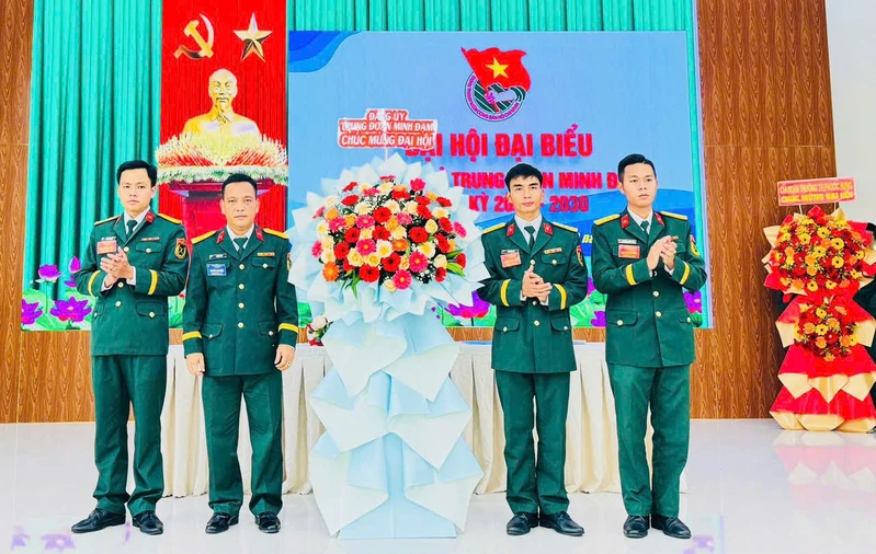 Đoàn cơ sở Trung đoàn Minh Đạm tổ chức Đại hội lần thứ I, nhiệm kỳ 2025 - 2030