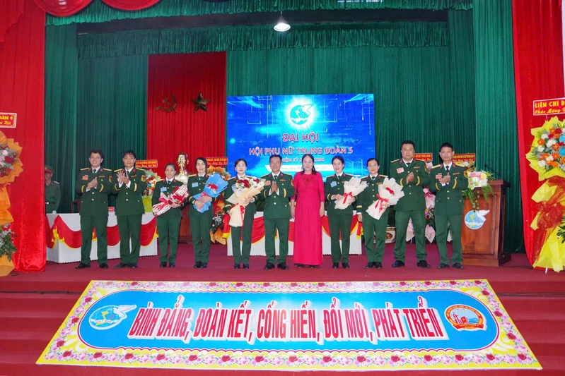 Hội Phụ nữ Trung đoàn 5 tổ chức thành công Đại hội Nhiệm kỳ 2025-2030
