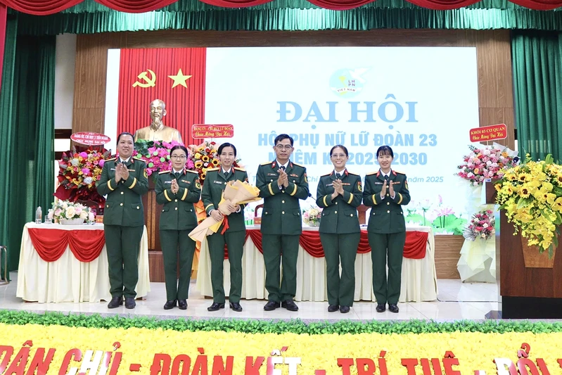 Hội Phụ nữ Lữ đoàn 23 tổ chức Đại hội nhiệm kỳ 2025 - 2030 thành công tốt đẹp