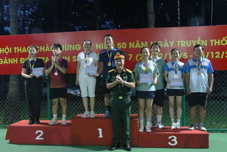 Sôi nổi giải Pickleball Phòng Điều tra hình sự Quân khu
