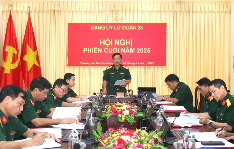Đảng ủy Lữ đoàn 23 lãnh đạo thực hiện thắng lợi nhiệm vụ năm 2025