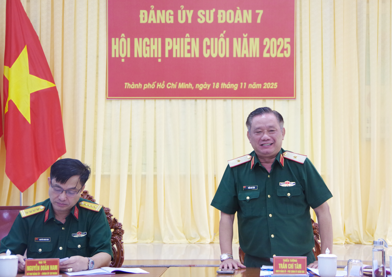 Sư đoàn 7 tổ chức Hội nghị phiên cuối năm 2025 