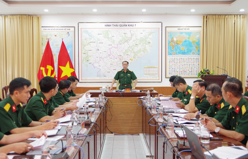 Quân khu 7 họp Ban chỉ đạo kiểm kê tài sản công thời điểm 0 giờ ngày 01/01/2026