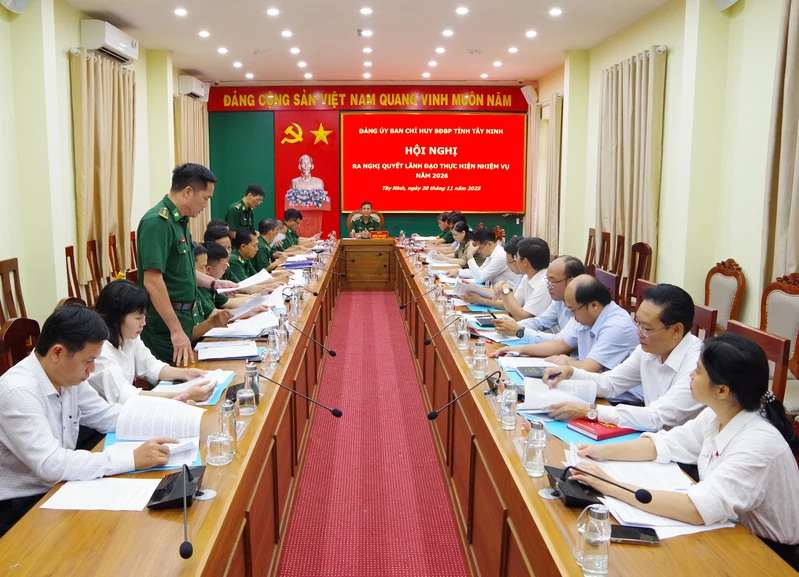 Đảng ủy Bộ đội Biên phòng tỉnh Tây Ninh ra Nghị quyết lãnh đạo thực hiện nhiệm vụ năm 2026